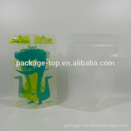 100ml mango apple strawberry flavor juice stand up spout pouch